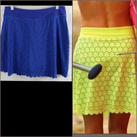 Title Nine Blue and Yellow Skorts - Picture 7 of 7